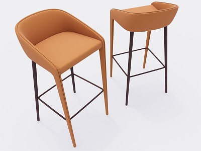 Dining Chair Single Chair Bar Chair 3d model