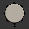 High Quality Wooden Percussion Drum Musical Instrument With Circular White Head And Metal Hardware