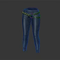 Black Leather Pants With Studded Belt And Buckle Stylish Fitted Design