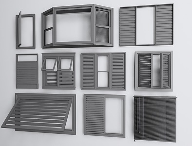 Modern blinds 3d model