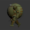 Vintage Green Smart Machine With Red Star Number 1452 Mechanical Arms And Legs