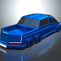Blue Metallic Pickup Truck With Modern Design And Large Alloy Wheels