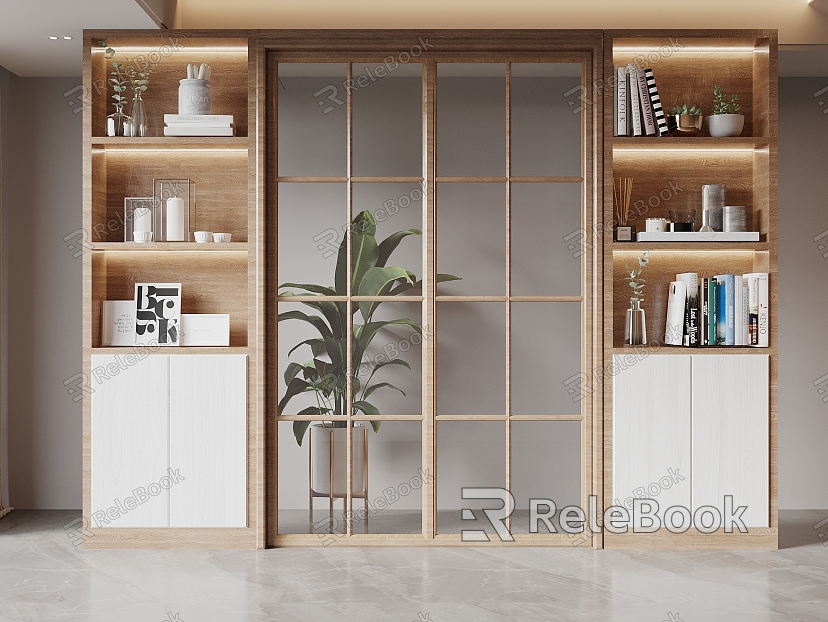 Storage Cabinet Storage Rack Kitchen sliding door model