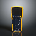 Yellow And Blue Digital Multimeter With LCD Display Control Knob And Buttons 3d model