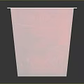Red Square Open Top Storage Container With Textured Surface And Side Holes