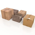 Multiple Brown Cardboard Boxes In Various Sizes On White Surface