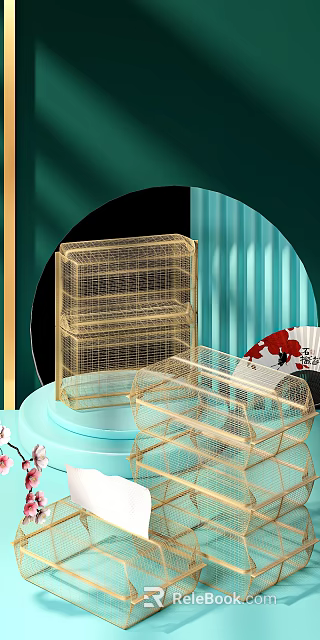 Commercial Equipment Durable Metal Wire Multi-layer Storage Rack For Retail Shop 3d model 