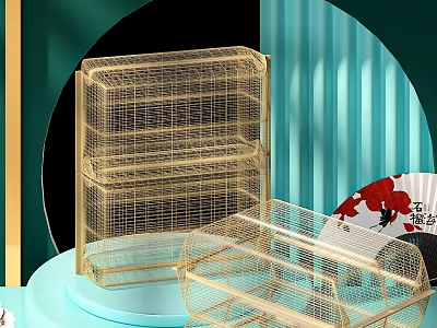 Commercial Equipment Durable Metal Wire Multi-layer Storage Rack For Retail Shop 3d model