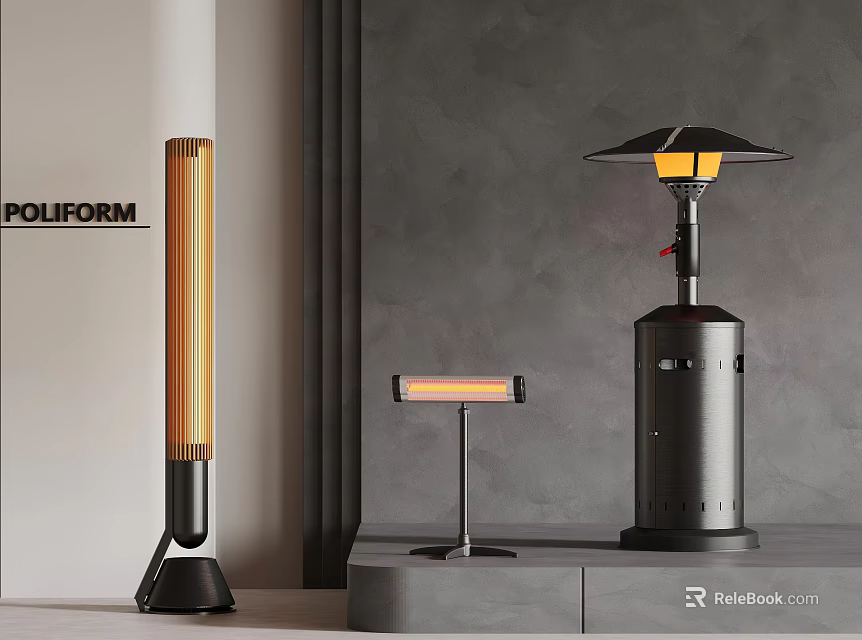 POLIFORM Stylish Heaters In Various Modern Designs For Indoor Spaces 3d model 