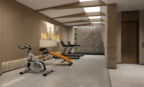 Modern Gym Home Gym 3d model