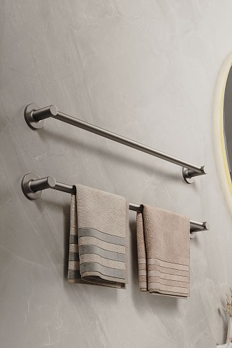 Modern Towel Rack Towel Bar Towel 3d model