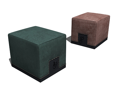 Modern Stool Soft Seat Low Stool Foot Pier model