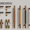 Modern Assorted Cabinet Handles With Brass Metal Cylindrical Designs And Various Color Finishes