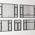 window balcony window casement window aluminum alloy window broken bridge aluminum window floor-to-ceiling window 3d model