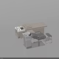 Professional Salon Beauty Equipment Including Treatment Chair Massage Bed Stool And Facial Lamp