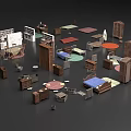 Sofa And Coffee Table Set For Living Room With Various Furniture Models