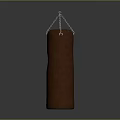 Brown Hanging Punching Bag Training Equipment With Chain And Leather Surface