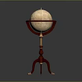 Globe Antique Globe Old Globe Retro Globe Game Item Game Props Game Equipment 3d model