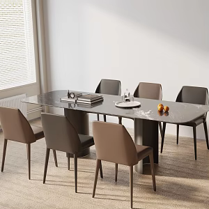 Modern table combination 3d model
