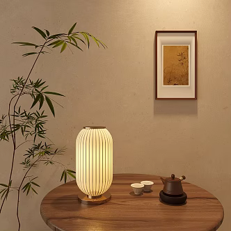 New Chinese Zen Table Lamp Lantern Table Lamp 3d model