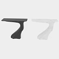 Modern Elegant Entryway Console Cabinet With Black Marble Texture Design