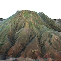 Garden Landscape Featuring Mountain Terrain With Green Vegetation And Natural Layers