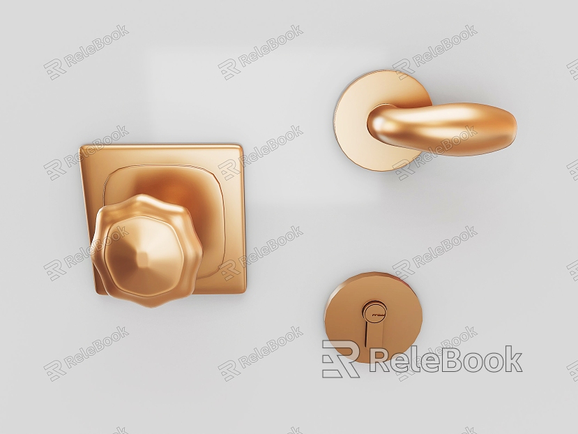 Handle Door Handle Metal Handle model