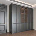 French Cream Style French Wardrobe 3d model