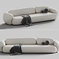 RH modern multiplayer sofa leisure sofa 3d model