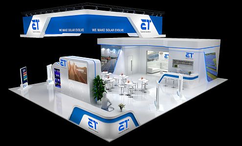 Modern Exhibition Booth Exhibition Hall 3d model