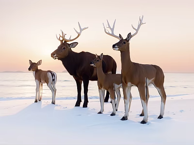 Colorful Chameleon Climbing On Tree Branch In Tropical Forest Habitat 3d model