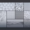 Different Decorative Wall Panels With Various Textured Patterns For Interior Design 3d model