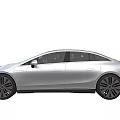 Modern Luxury Sedan With Sleek Silver Body Black Roof And Stylish Wheels Design