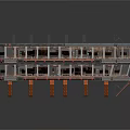 Industrial Building Frame Structure With Multi Floor Open Design And Steel Beams