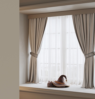 Curtain Screen Window Blinds Dream Curtain Shangri-La Curtain 3d model