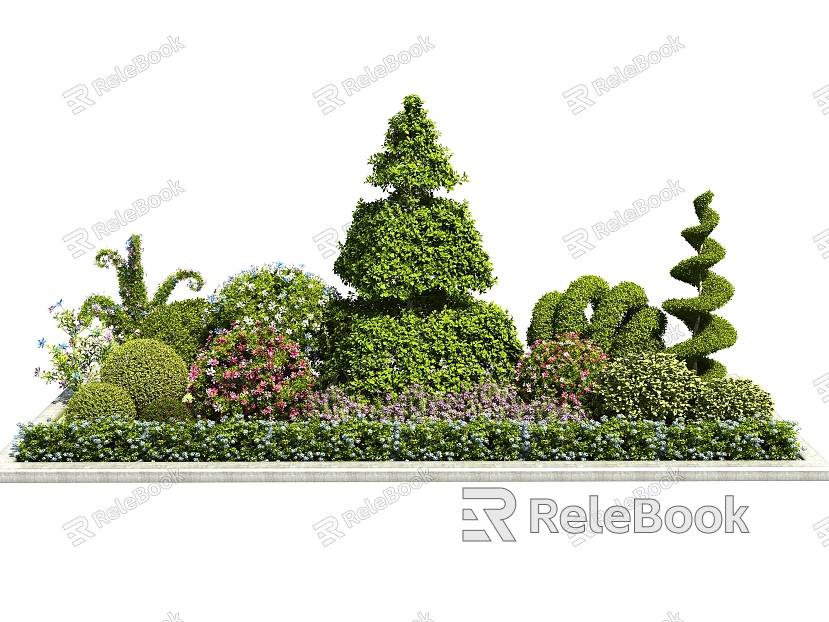 Modern Shrub Plant Heap model