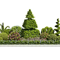 Modern Shrub Plant Heap 3d model