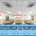 classroom campus experiment classroom 3d model
