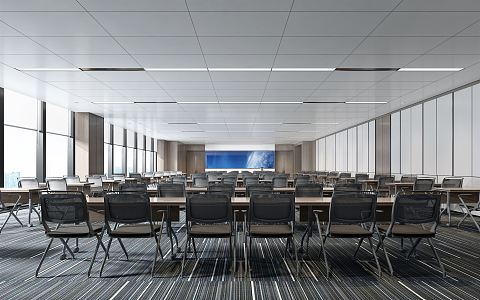 Modern Training Room Meeting Room 3d model