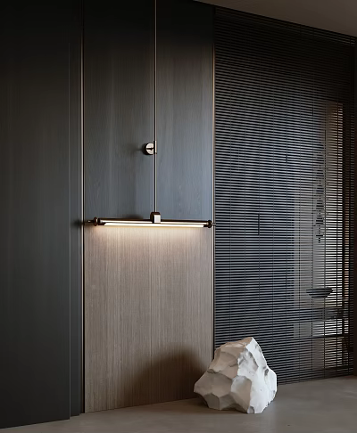 Modern Wall Sconce With Soft Lighting For Contemporary Home Interior Design 3d model