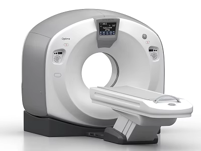 Advanced GE Medical CT Scanner with High Resolution Diagnostic Imaging Features 3d model