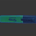 Everyday Green LIGHTO Budget Lighter With Black Lid On Reflective Surface