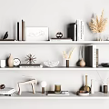 Modern Ornaments Combination Shelf Ornaments 3d model