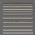 Gypsum Carved Lines 3d model