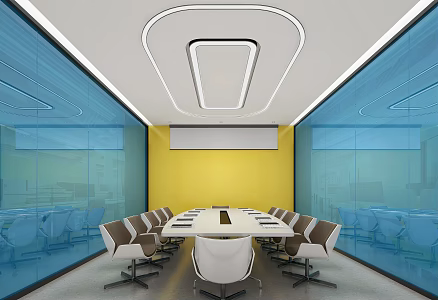 Modern Conference Room 3d model