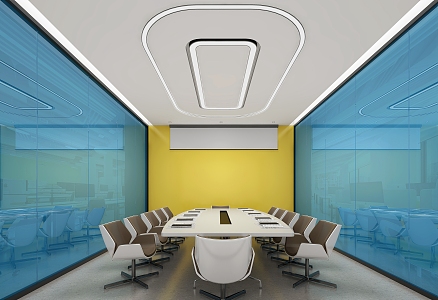 Modern Conference Room 3d model