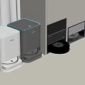 ECOVACS Smart Cleaning Devices With Robot Vacuum And Dust Collection Bases In Modern Room