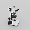 Medical Microscope for Laboratory Use with Precision Optics and Digital Features 3d model
