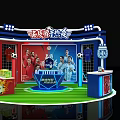 Quality Winter Promotion Exhibition Booth With Football Elements And Decorations