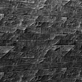 Black Slate Wall With Natural Rough Texture And Modern Design Pattern